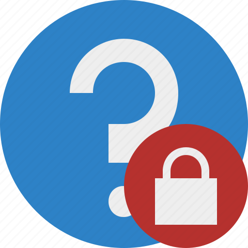 Faq, help, lock, question, support icon - Download on Iconfinder