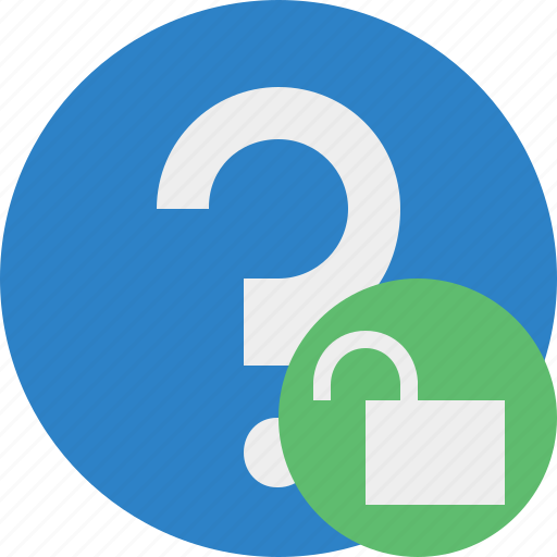 Faq, help, question, support, unlock icon - Download on Iconfinder
