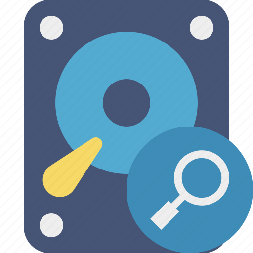 Data, disk, drive, hard, hdd, search, storage icon - Download on Iconfinder