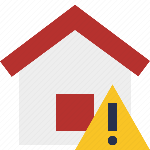 Address, building, home, house, warning icon - Download on Iconfinder