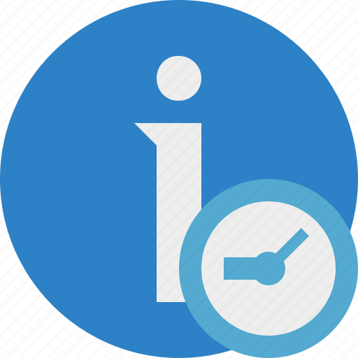 About, clock, data, details, help, information icon - Download on Iconfinder