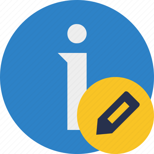 About, data, details, edit, help, information icon - Download on Iconfinder