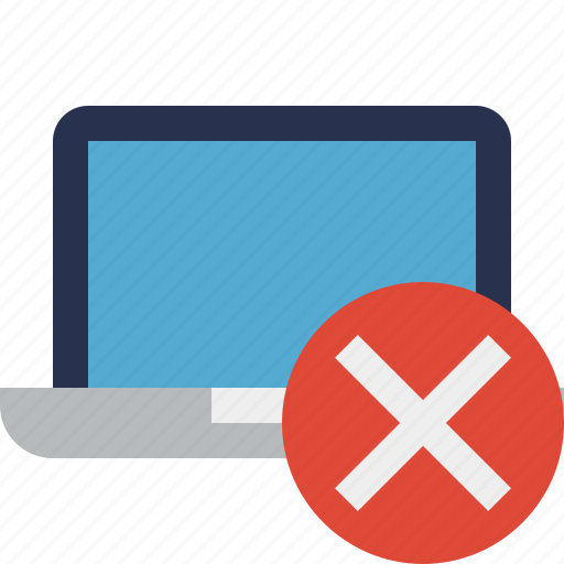 Cancel, computer, laptop, notebook, pc, screen icon - Download on Iconfinder