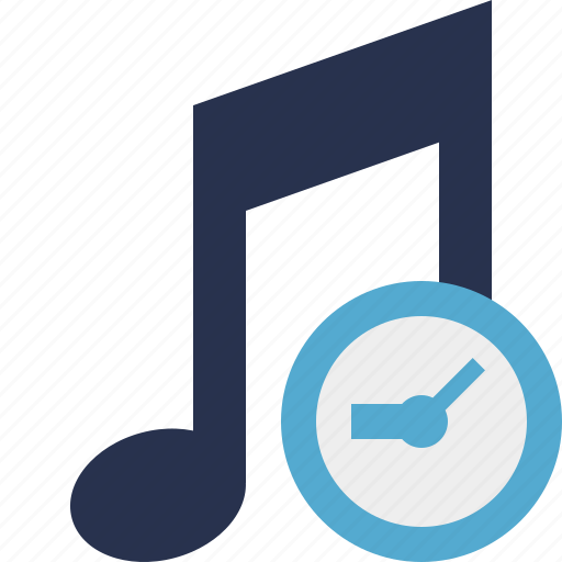 Audio, clock, multimedia, music, note, sound icon - Download on Iconfinder
