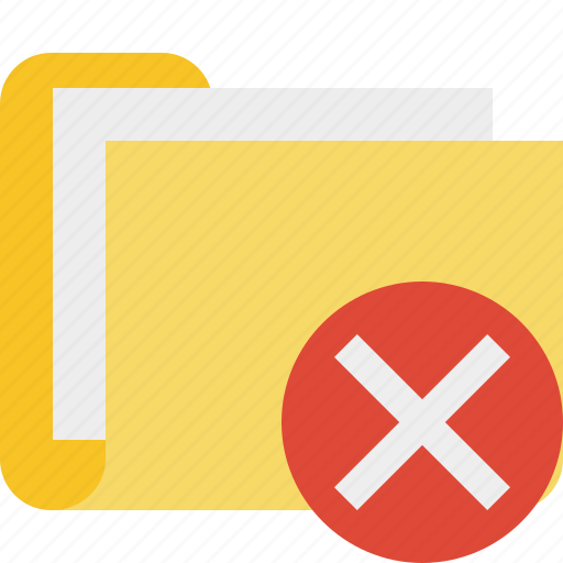 Cancel, category, documents, file, folder icon - Download on Iconfinder