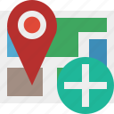 add, gps, location, map, marker, navigation, pin
