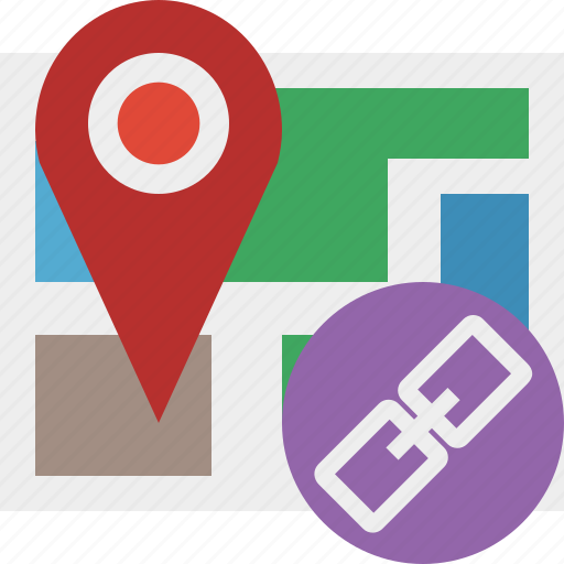 Gps, link, location, map, marker, navigation, pin icon - Download on Iconfinder
