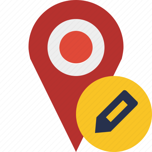 Edit, gps, location, map, marker, navigation, pin icon - Download on Iconfinder