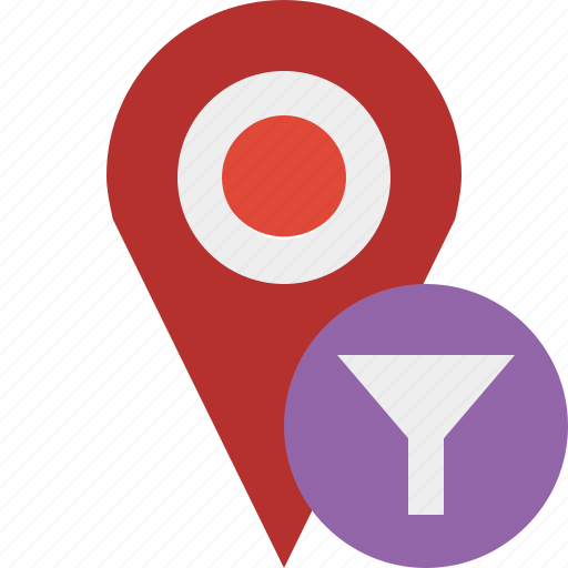 Filter, gps, location, map, marker, navigation, pin icon - Download on Iconfinder