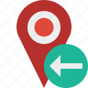 gps, location, map, marker, navigation, pin, previous