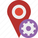 gps, location, map, marker, navigation, pin, settings