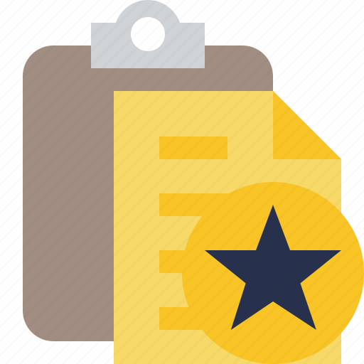 Clipboard, copy, paste, star, task icon - Download on Iconfinder