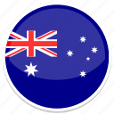 australia, flag, round, national, nation, world, flags