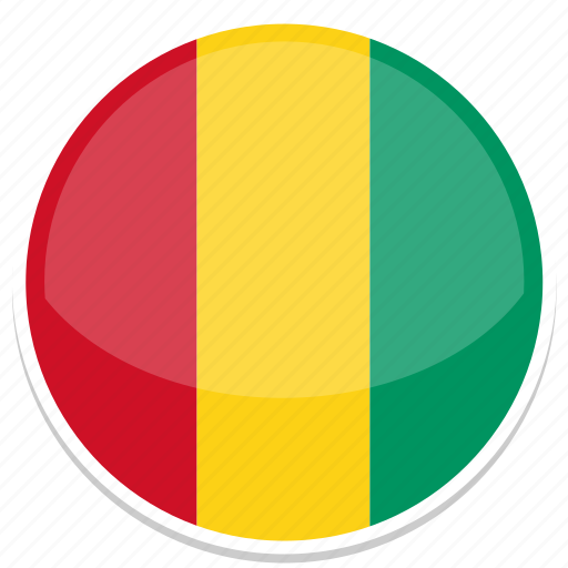Flags, flag, round, guinea, nation, world, country icon - Download on Iconfinder