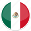 mexico, circle, flags, flag, round, country, nation 