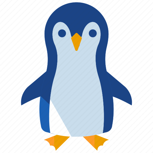 Flat, penguine, winter, decoration, xmas, snow, snowflake icon - Download on Iconfinder