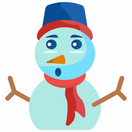 Flat, snow man, holiday, decoration, clause, man, snow icon - Download on Iconfinder