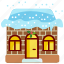 flat, winter house, house, real, snow, winter, snowflake, weather 