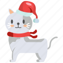 cristmas cat, cat, animal, cute, pet, kitten, avatar, cristmas