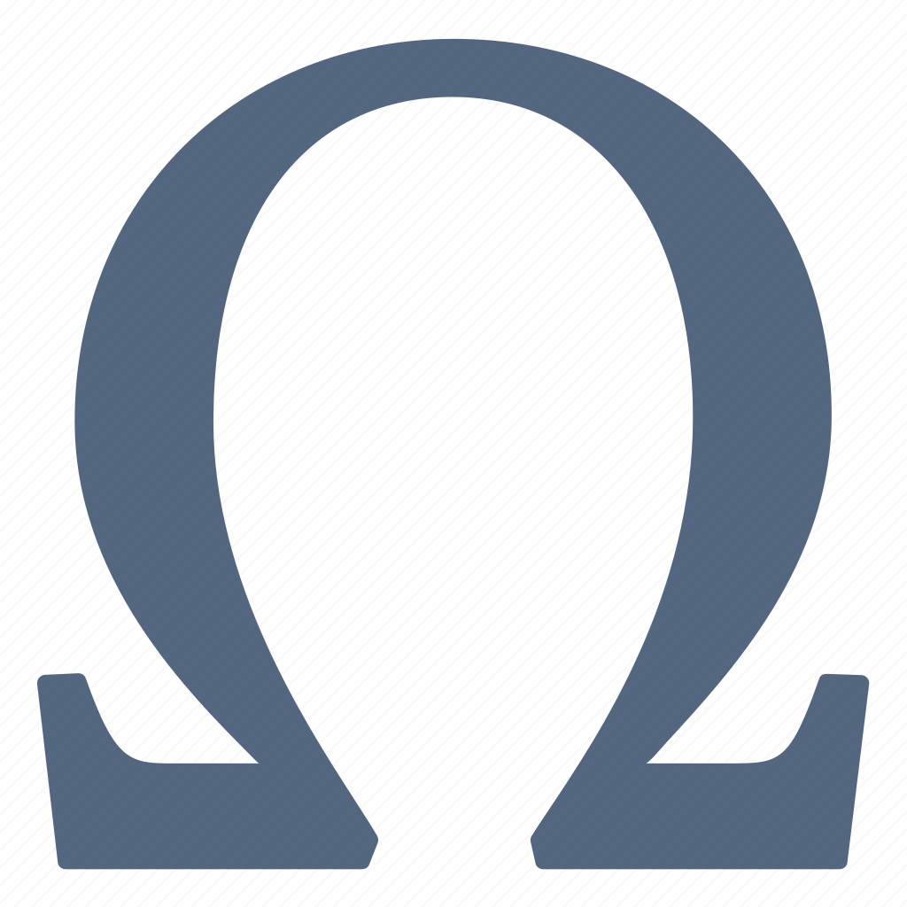 Alphabet Greek Omega Symbols Letter Sign Icon Download On Iconfinder