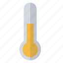 object, temperature, thermometer, yellow