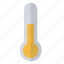 object, temperature, thermometer, yellow 