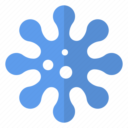 Object, color, flake, snowflake, virus icon - Download on Iconfinder