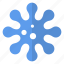 object, color, flake, snowflake, virus 