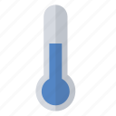 blue, measure, object, thermometer