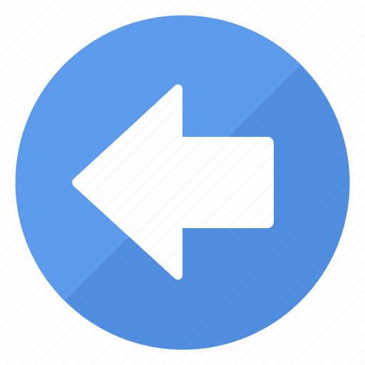 Arrow, blue, btn, left icon - Download on Iconfinder