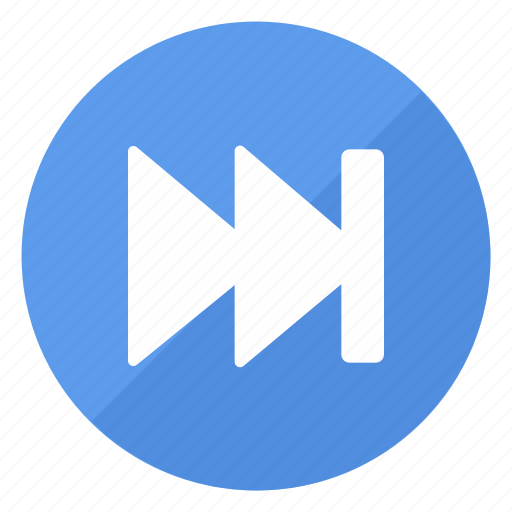 Blue, btn, goto, last icon - Download on Iconfinder