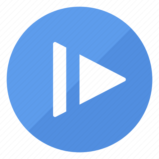 Blue, btn, motion, play, slow icon - Download on Iconfinder