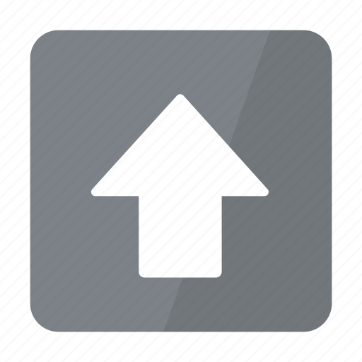 Arrow, btn, grey, up icon - Download on Iconfinder