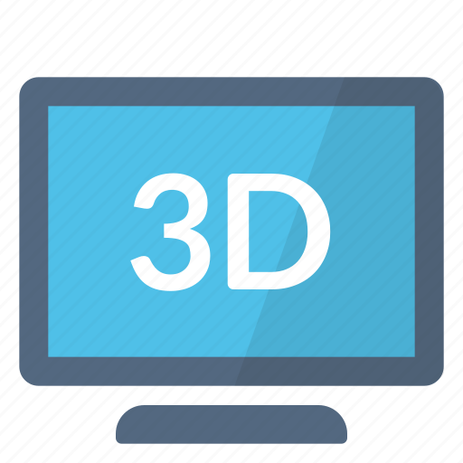 Dimensions, format, three, tv icon - Download on Iconfinder