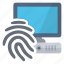 access, computer, fingerprint, security 