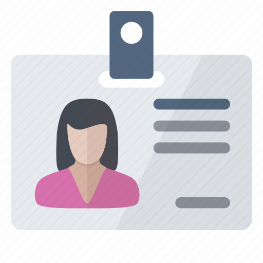 Access, card, security, woman icon - Download on Iconfinder