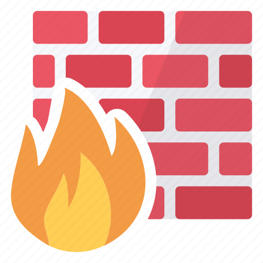 Firewall Flame Security Software Icon