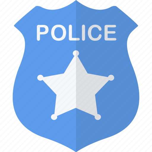 Badge, blue, police, security icon - Download on Iconfinder