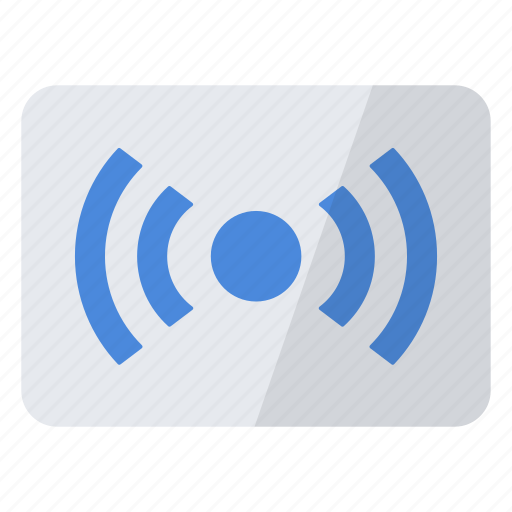 Blue, card, proximity, security icon - Download on Iconfinder