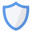 blue, contour, security, shield 