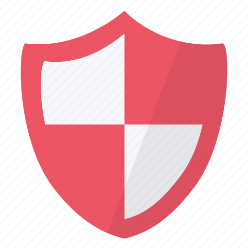 Red, security, shield, software icon - Download on Iconfinder