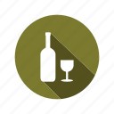 bottle, drink, glass, illustration, wine