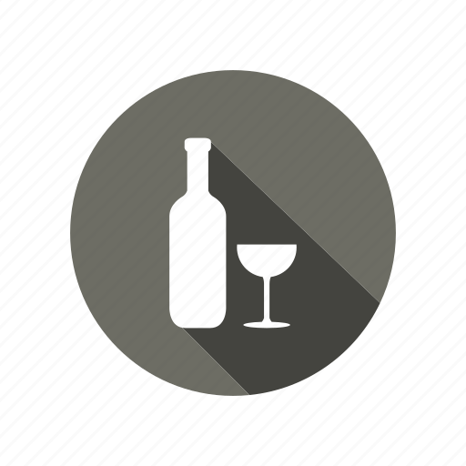 Bottle, drink, glass, illustration, wine icon - Download on Iconfinder
