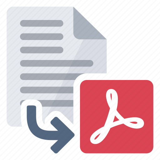Convert Document Export Extension From Pdf Icon