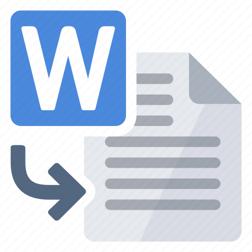 Document, import, to, word icon - Download on Iconfinder