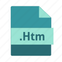 document, extension, file, htm, name, page icon