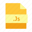 document, extension, file, java script, js, name, page icon