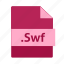 extension, file, flash, name, swf, video 