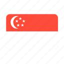 singapore, asian, country, flag