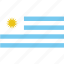 bandera, escudo, flag, latina, latino, uruguay 